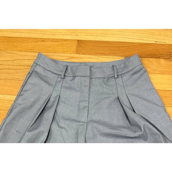 Fashion Nova Wide Leg Trousers Gray Women’s M High Waist Pleated Dress Pants - Picture 3 of 10